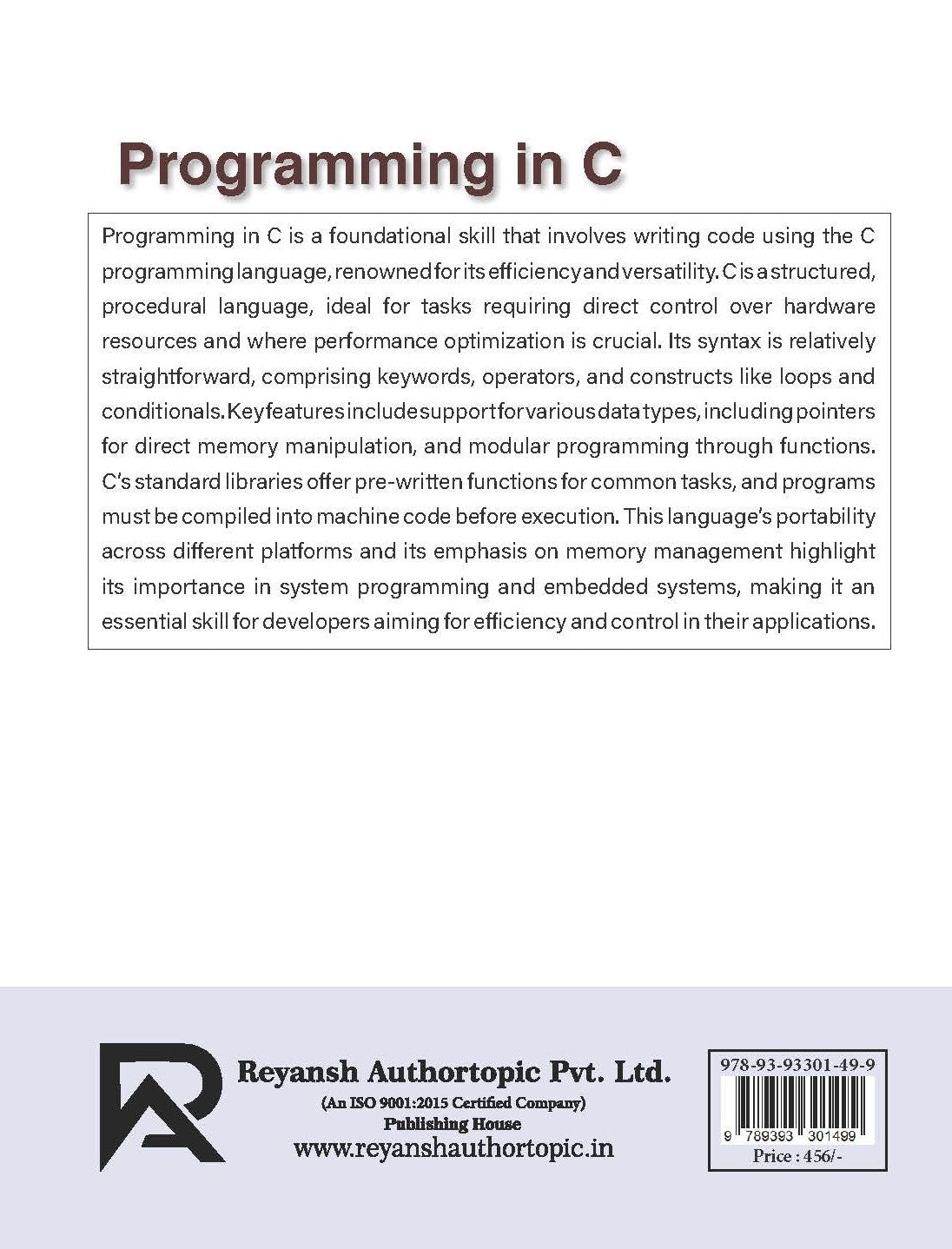 Programming in C