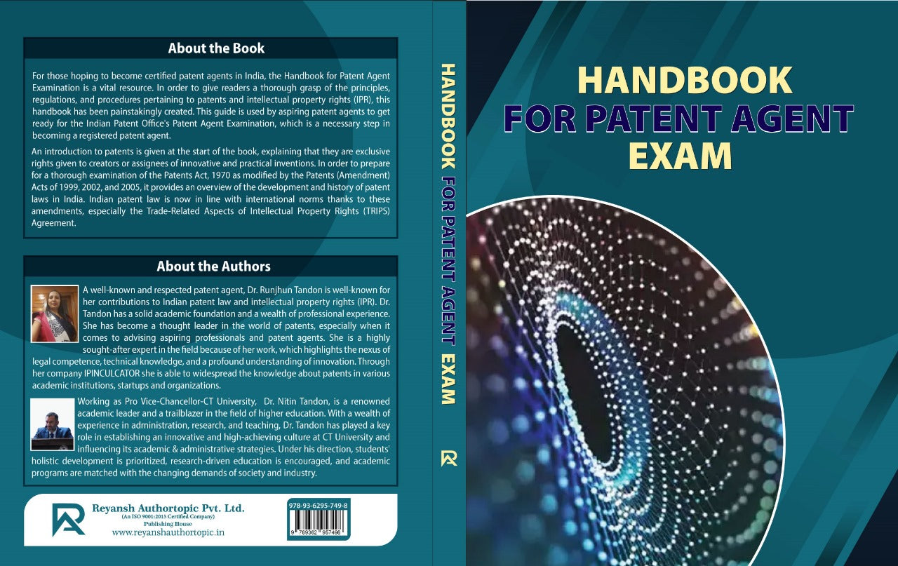 HANDBOOK FOR PATENT AGENT EXAM
